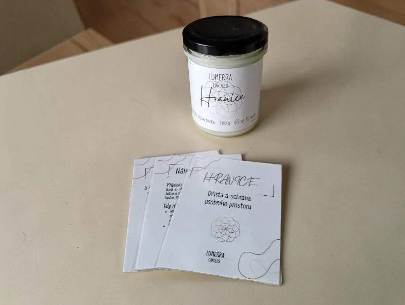 Set rituální svíčky a karet Hranice